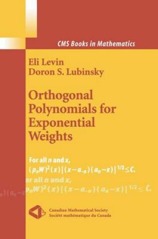 Cover of Orthogonal Polynomials for Exponential Weights