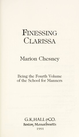 Cover of Finessing Clarissa
