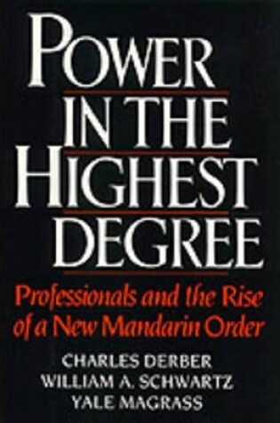 Cover of Power in the Highest Degree