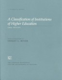 Book cover for A A Classification of Institutions of Higher on, 1994 Edition (the Carnegie Foundation for the Advancement of Teaching)