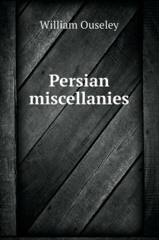 Cover of Persian miscellanies