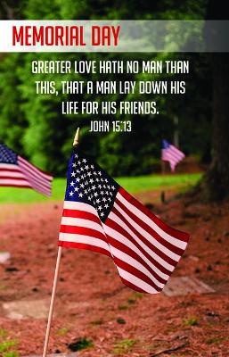 Book cover for Greater Love Bulletin (Pkg 100) Memorial Day