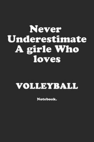 Cover of Never Underestimate A Girl Who Loves Volleyball.