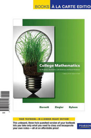 Cover of College Mathematics for Business, Economics, Life Sciences, and Social Sciences