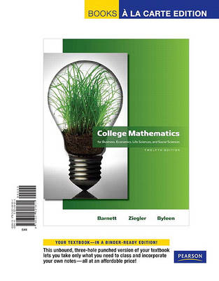 Cover of College Mathematics for Business, Economics, Life Sciences, and Social Sciences