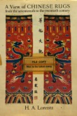 Cover of View of Chinese Rugs