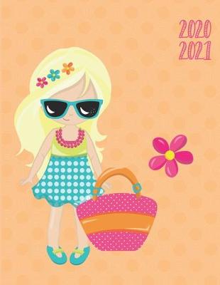 Book cover for Daily Planner 2020-2021 Summer Girl 15 Months Gratitude Hourly Appointment Calendar