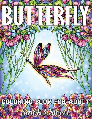 Book cover for Butterfly Coloring Book for Adult