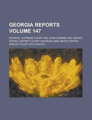 Book cover for Georgia Reports Volume 147