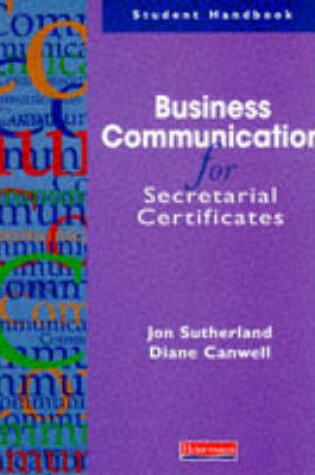 Cover of Business Communication for Secretarial Certificates