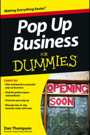 Cover of Pop-Up Business For Dummies