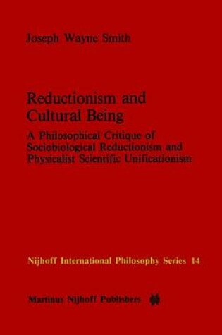 Cover of Reductionism and Cultural Being