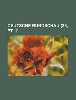 Book cover for Deutsche Rundschau (38, PT. 1)