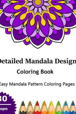 Cover of Detailed Mandala Design Coloring Book