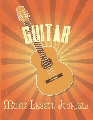 Book cover for Guitar Music Lesson Journal