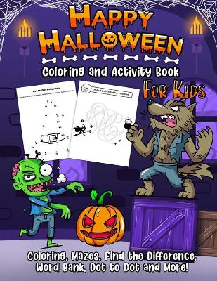Book cover for Coloring and Activity Book - Halloween Edition