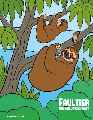 Book cover for Faultier-Malbuch fur Kinder