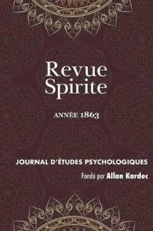 Cover of Revue Spirite (Ann e 1863)