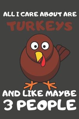 Book cover for All I Care About Are Turkeys And Like Maybe 3 People