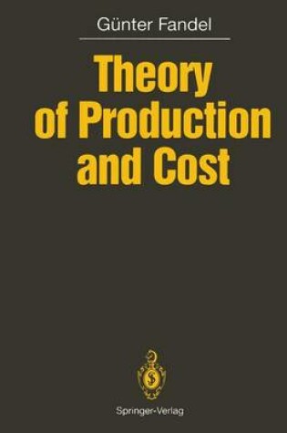 Cover of Theory of Production and Cost