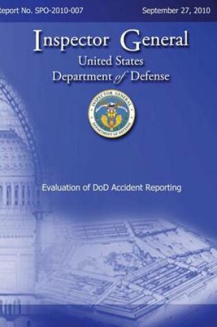 Cover of Evaluation of DoD Accident Reporting
