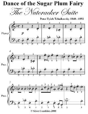 Book cover for Dance of the Sugar Plum Fairy the Nutcracker Suite Easy Piano Sheet Music