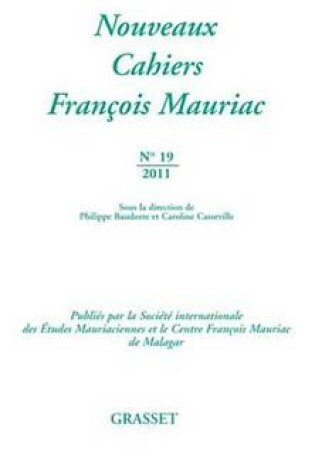 Cover of Nouveaux Cahiers Francois Mauriac N19