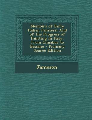 Book cover for Memoirs of Early Italian Painters