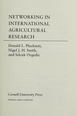 Cover of Networking in International Agricultural Research