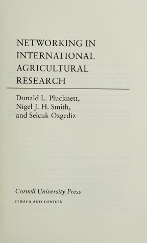 Book cover for Networking in International Agricultural Research