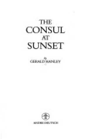 Cover of Consul at Sunset