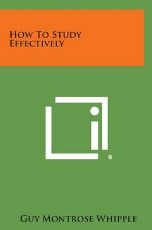 Cover of How to Study Effectively