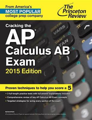 Book cover for Cracking the AP Calculus AB Exam 2015 Edition
