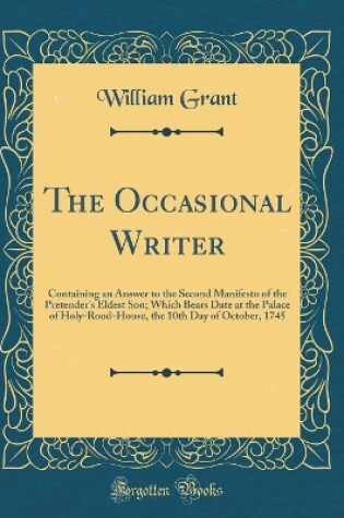 Cover of The Occasional Writer