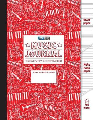 Book cover for Music Journal and Creativity Kickstarter (Red)