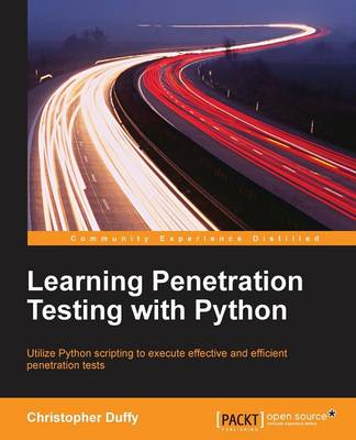 Book cover for Learning Penetration Testing with Python