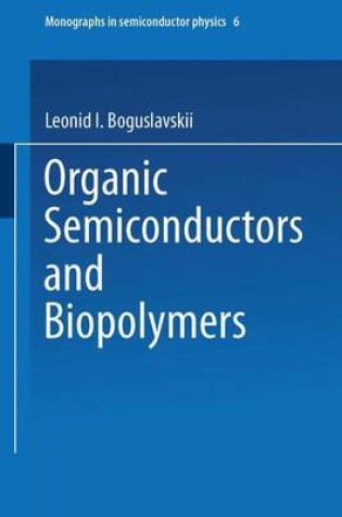 Cover of Organic Semiconductors and Biopolymers