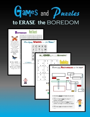 Book cover for Games and Puzzles to ERASE the boredom