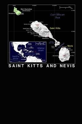 Book cover for Modern Day Color Map of Saint Kitts and Nevis Journal