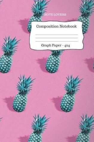 Cover of Graph Paper Composition Notebook - 4x4