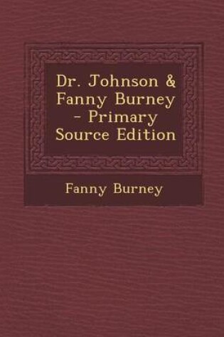 Cover of Dr. Johnson & Fanny Burney