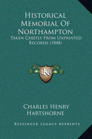 Cover of Historical Memorial of Northampton