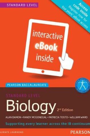 Cover of Pearson Baccalaureate Biology Standard Level 2nd edition ebook only edition (etext) for the IB Diploma