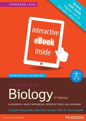 Book cover for Pearson Baccalaureate Biology Standard Level 2nd edition ebook only edition (etext) for the IB Diploma