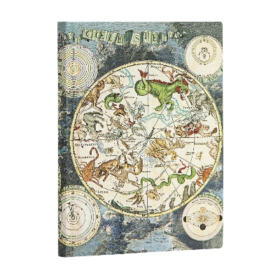 Book cover for Celestial Planisphere Midi Lined Softcover Flexi Journal