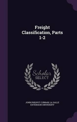 Book cover for Freight Classification, Parts 1-2