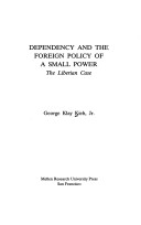 Cover of Dependency and the Foreign Policy of a Small Power