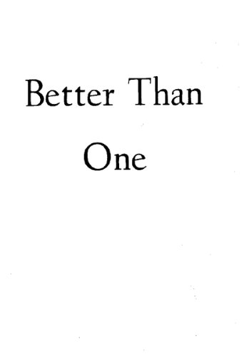 Book cover for Better Than One
