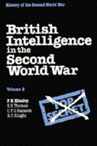 Cover of British Intelligence in the Second World War