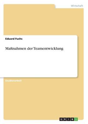 Book cover for Massnahmen der Teamentwicklung